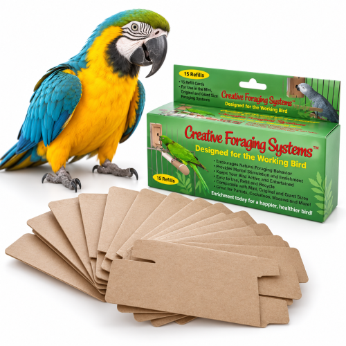 Creative Foraging Systems – recharges en carton pour perroquets, 15 pièces ParrotPlanet.fr