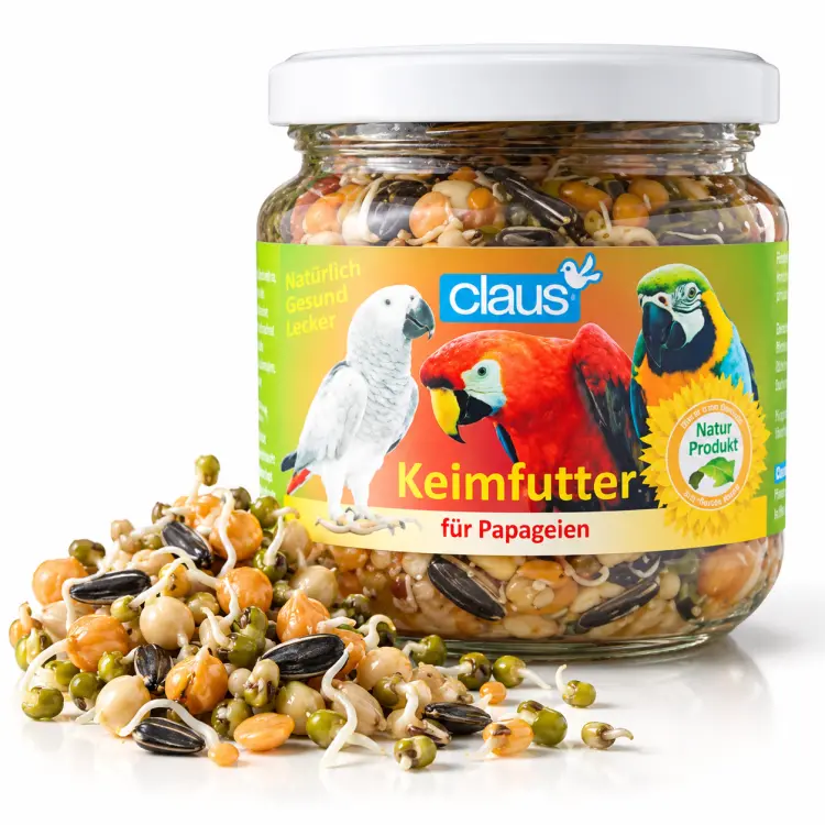 Graines naturellement pré-germées pour grands perroquets – 210 ml ParrotPlanet.fr