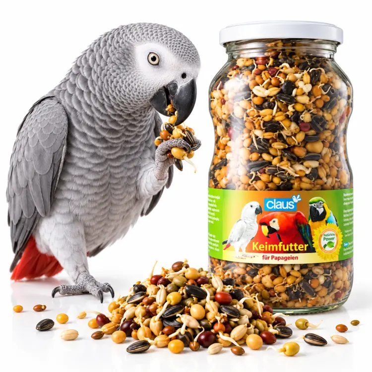 Graines naturellement pré-germées pour grands perroquets – 720 ml ParrotPlanet.fr