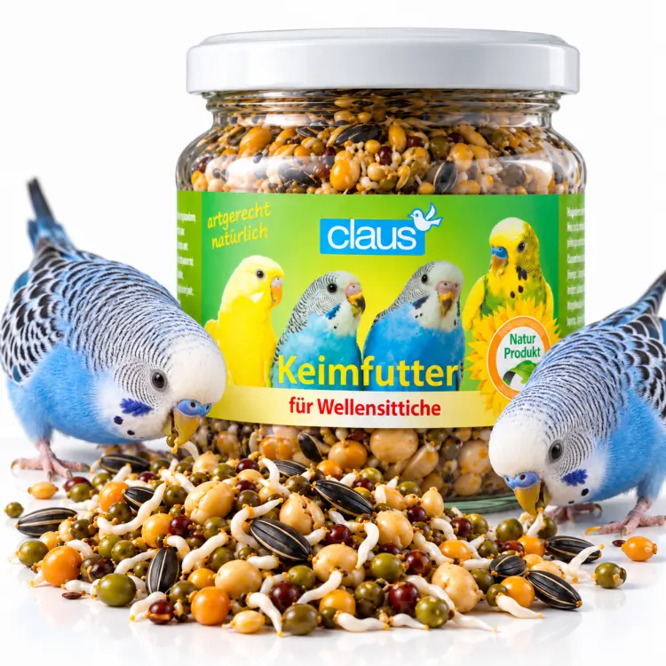 Claus Keimfutter 210 ml – graines germées naturelles pour perruches et petits perroquets ParrotPlanet.fr