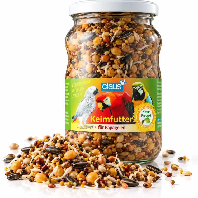 Graines naturellement pré-germées pour grands perroquets – 370 ml  ParrotPlanet.fr