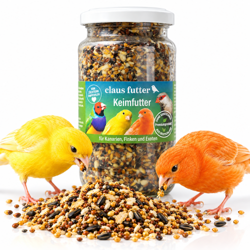 Claus Keimfutter 210 ml – Graines Germées Naturelles pour Canaris et Oiseaux Exotiques ParrotPlanet.fr
