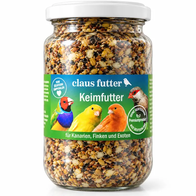 Claus Keimfutter 210 ml – Graines Germées Naturelles pour Canaris et Oiseaux Exotiques ParrotPlanet.fr