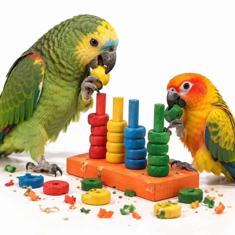 Tour Magique – Jouet d’Intelligence en Bois pour Perroquets ParrotPlanet.fr