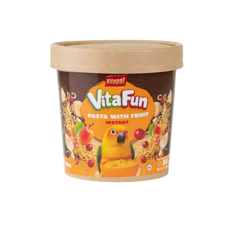 Vitapol VitaFun Pâtes instantanées aux fruits pour perroquets et oiseaux exotiques 50 g ParrotPlanefr