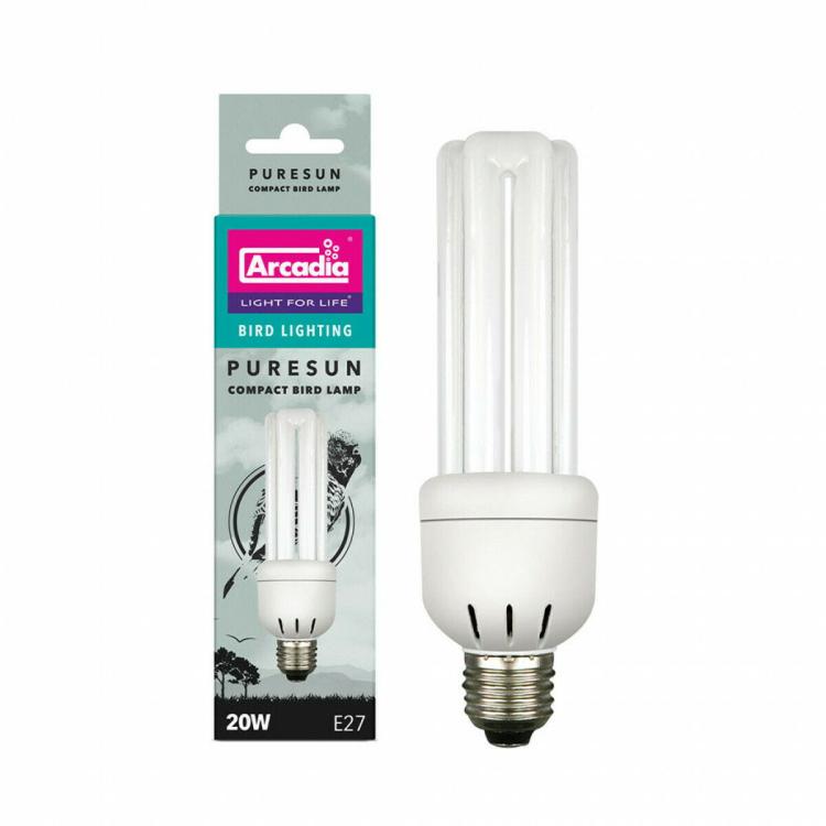 ARCADIA PURESUN Bird (UVB 2,4% / UVA 30%) 20W E27 - żarówka dla papug od ParrotPlanet.pl
