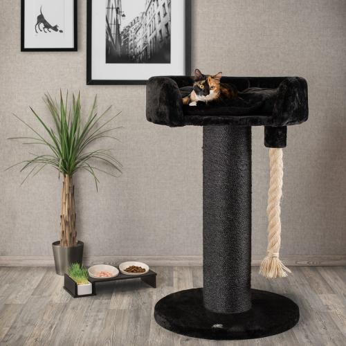 ONTARIO XXL - Drapak Legowisko dla KOTA Canadian Cat - czarny od parrotplanet.pl