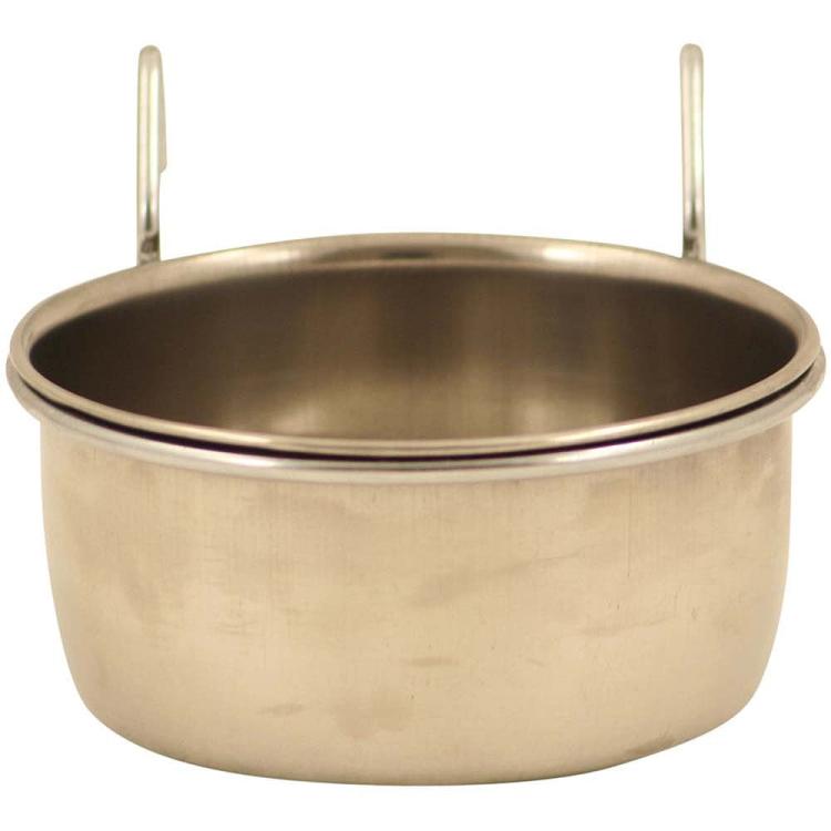 Miseczka metalowa ze stali nierdzewnej S wieszana - 300ml od ParrotPlanet.pl