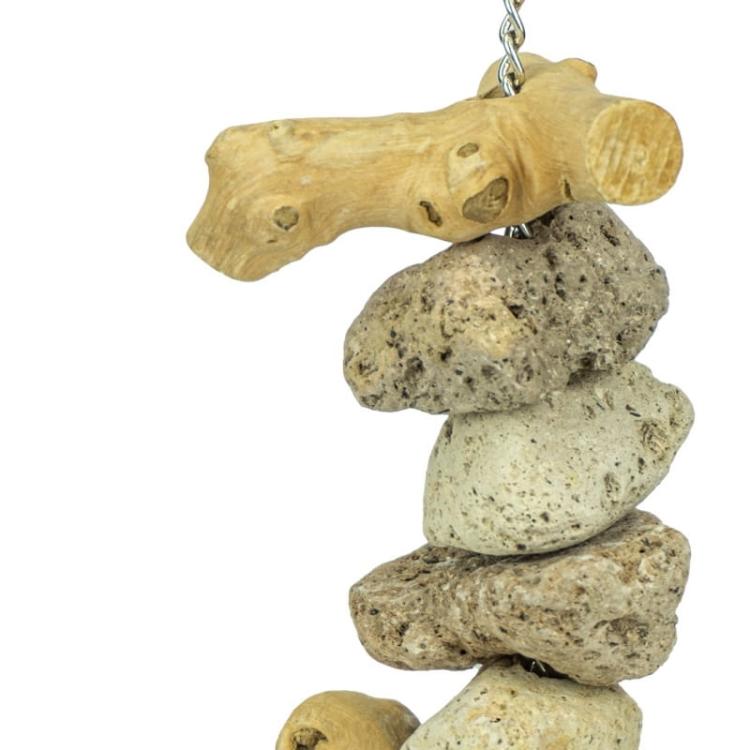 Java Lava Kebab Stone - naturalny kebab z kamieniami Lava i drzewem Java S od ParrotPlanet.pl