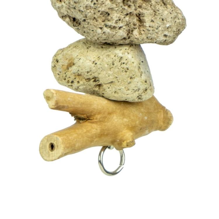 Java Lava Kebab Stone - naturalny kebab z kamieniami Lava i drzewem Java S od ParrotPlanet.pl