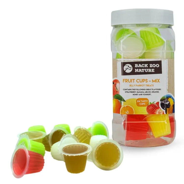 Gelées pour perroquets, assortiment de saveurs – 24 coupelles ParrotPlanet.fr