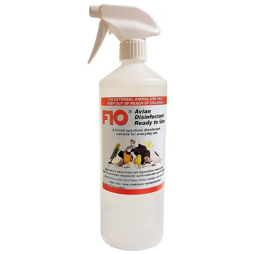 F10 Avian Disinfectant Spray 1 LITR - GOTOWY DO UŻYCIA preparat do dezynfekcji bezpieczny przy papugach od ParrotPlanet.pl