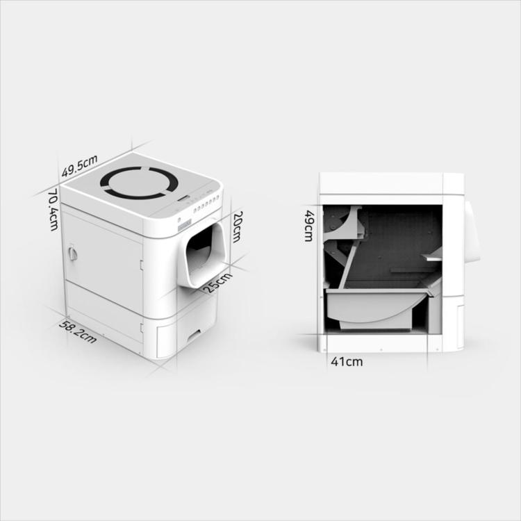 lavviebot-s-automatyczna kuweta robot dla małych i dużych kotów